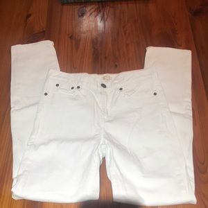 J CREW white skinny jeans size 27